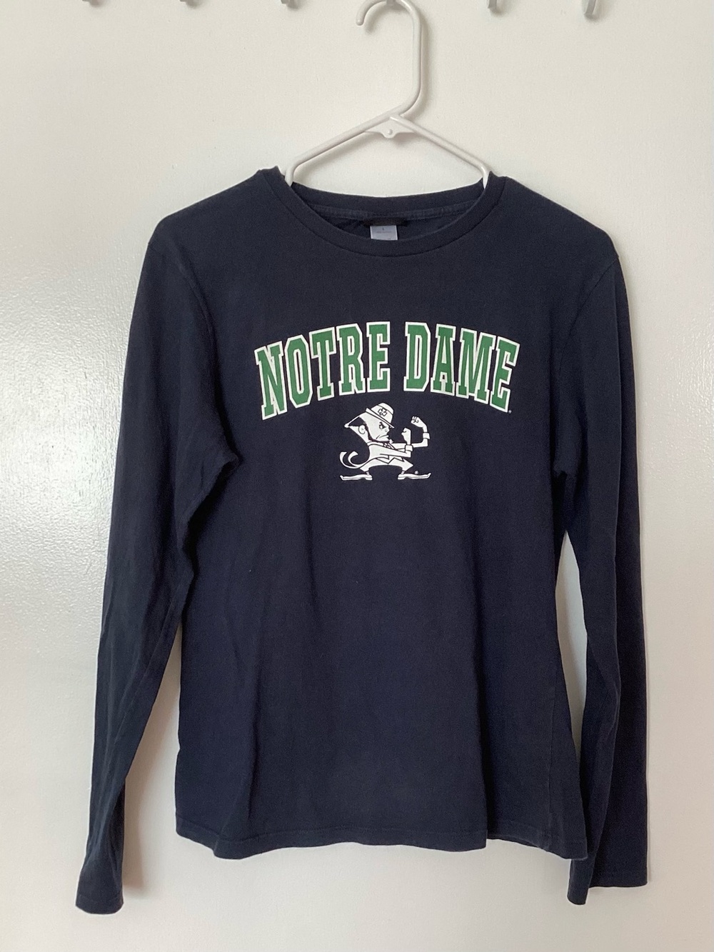 Women’s Notre Dame Go Irish Champion Navy Long Sleeve T Size Large